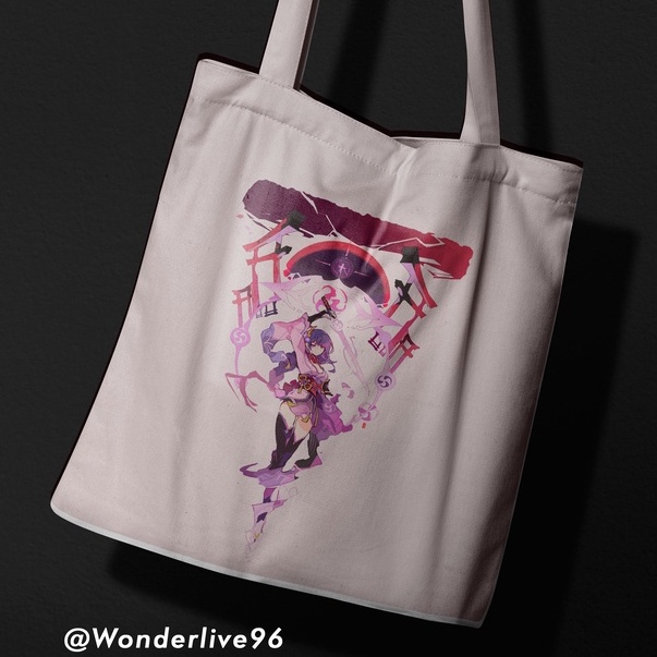 Totebag Genshin Impact Waifu Edition strap