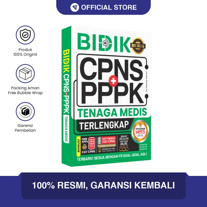 

✨COD✨ Buku Bidik CPNS PPPK Tenaga Medis 2021