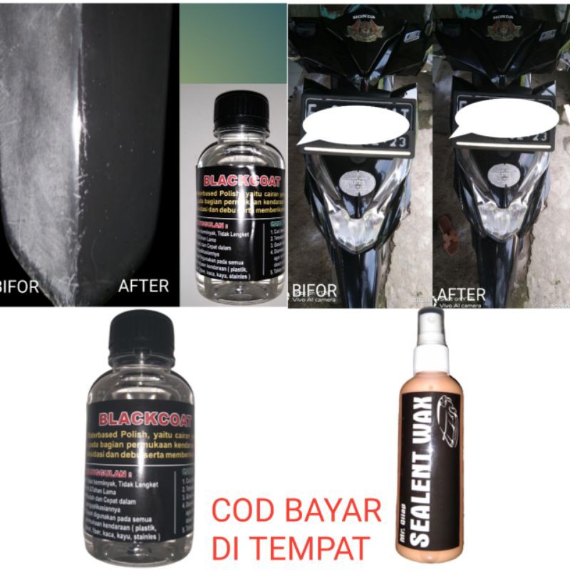 Pengkilap body motor Wax Pengkilat Pengkilap body mobil Penghitam dof Penghitam kendaraan Kit