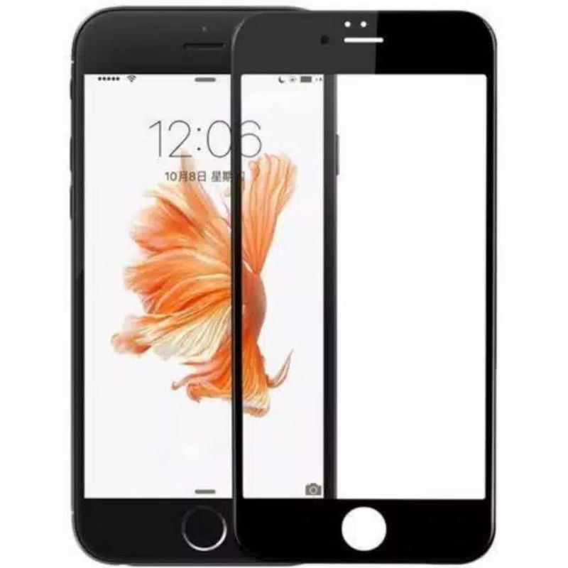 TEMPERED GLASS IPHONE 6+ FULL COVER KUALITAS PREMIUM