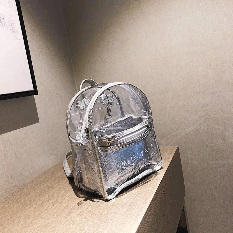 Tas Ransel Wanita Backpack Fashion Bahan Mika