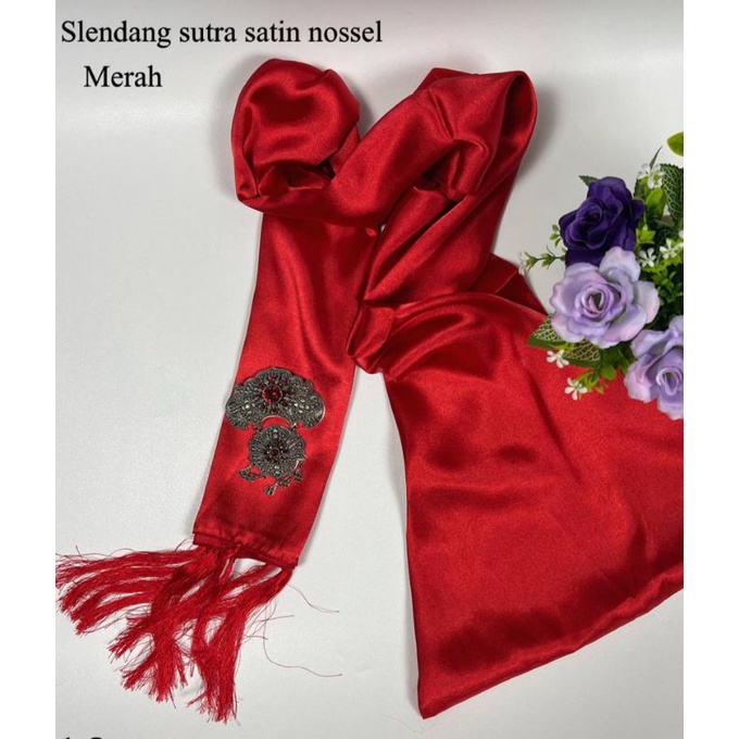 Selendang Bali satin sutra nossel-8