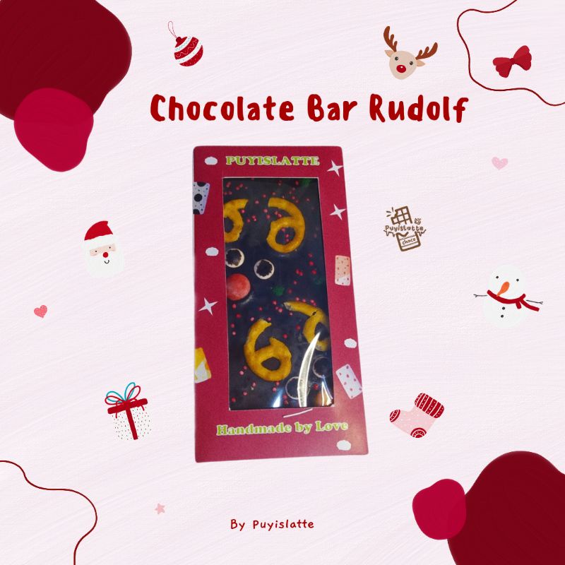 

chocolate bar rudolft / coklat natal / kado natal / gift box birthday