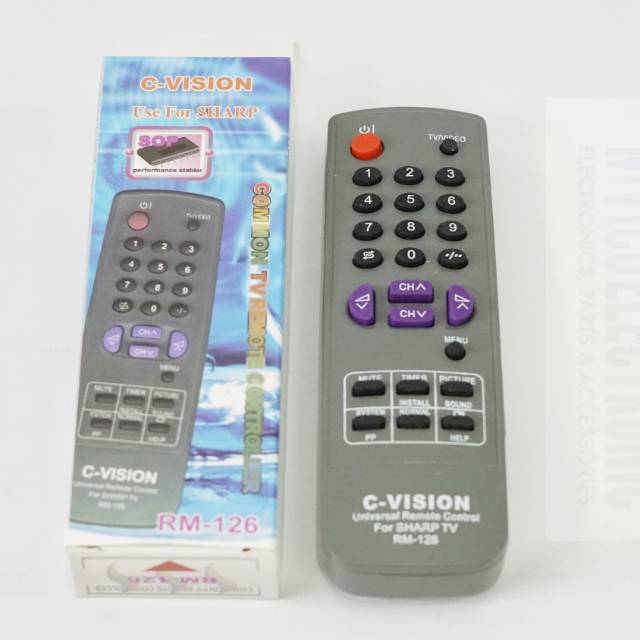 Remot TV C-VISION RM126 TV SHARP TABUNG