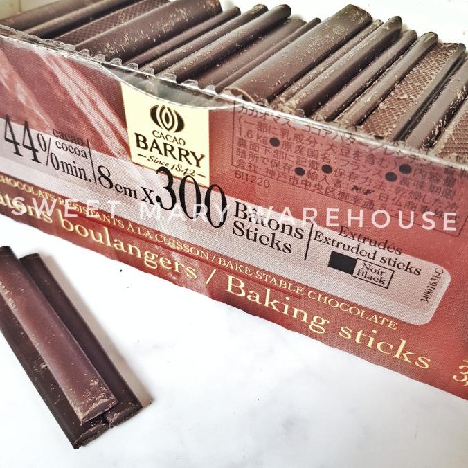 

Cacao Barry Callebaut Baking Sticks Box 1,6Kg 44% Chocolate Baton Dark