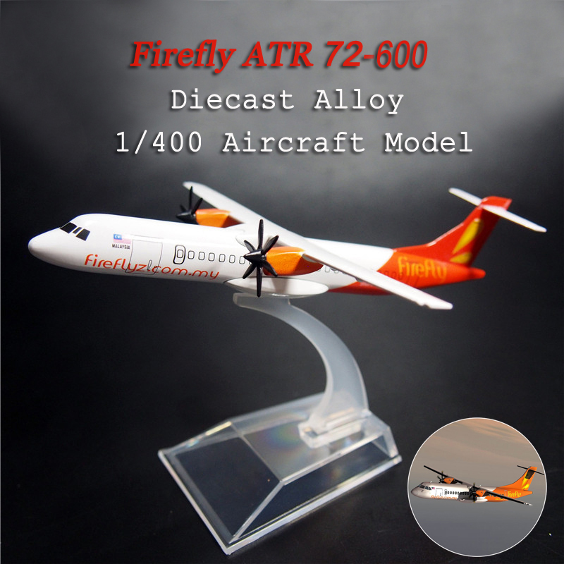 Firefly ATR-72-600 Miniatur Diecast Pesawat Terbang Malaysia Bahan Alloy Metal Dengan Stand Display