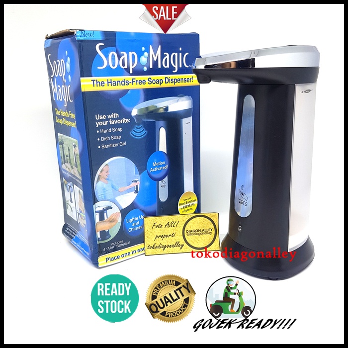 Dispenser Sabun Otomatis Sensor Automatic 400ml Baterei