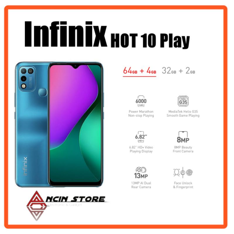 Infnix Hot 10 Play 4/64