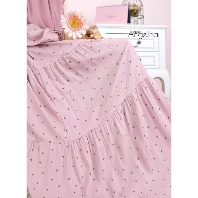 Bella Dress Lil Heart Mauve Atelier Angelina 3XL