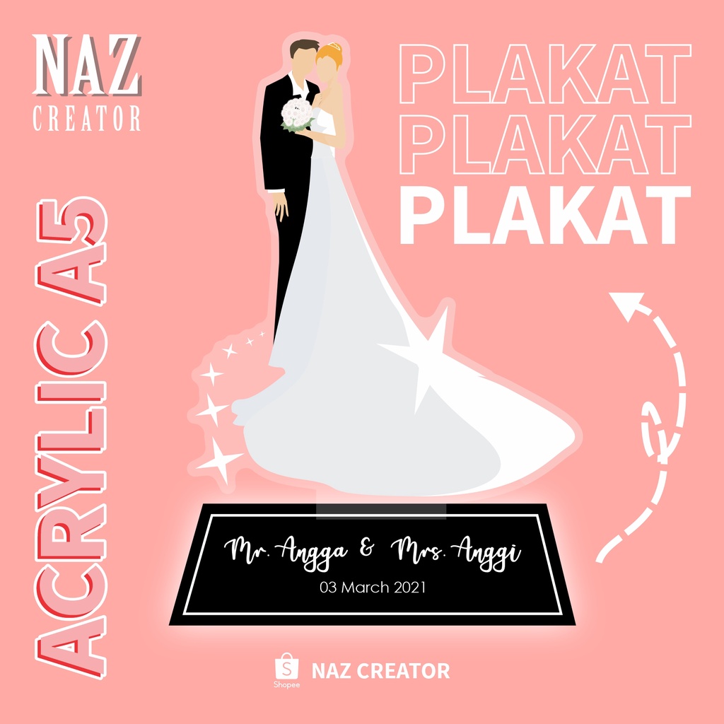 

Plakat Acrylic CUSTOM [ WEDDING, GRADUATION, PRESENT ]