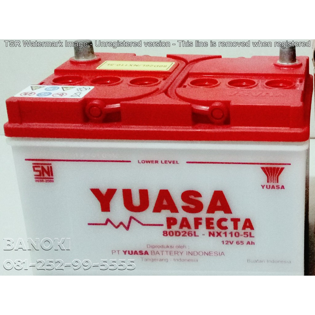 Aki mobil Yuasa 80D26L