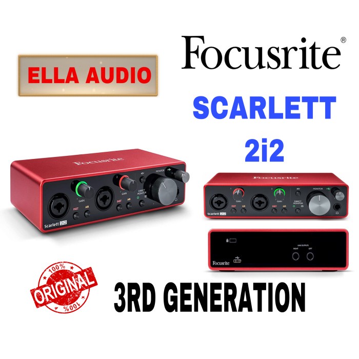 focusrite scarlett 2i2 3rd gen soundcard
