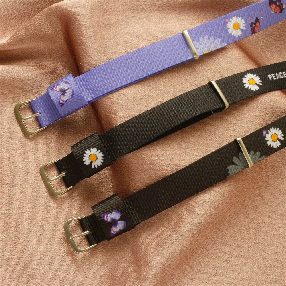 Fashion Gelang Kanvas Daisy Kecil GD Sama Gelang Kupu-kupu Perhiasan Bestie / Couple Yang Simpel Dan Serbaguna