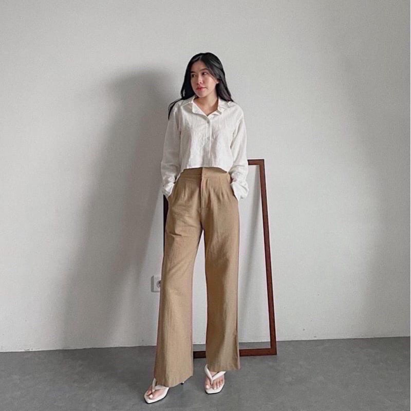 Highwaist Kulot Linen / Kulot Linen Highwaist 772 / Kulot Linen SEOUL / Kulot Linen HighQuality