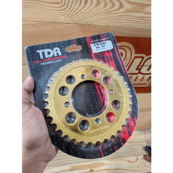 Gir Gear Belakang TDR Gold Yamaha Jupiter Rxking Fizr F1zr 428 33 34 35 36 37 38 39 40 41-428-36 Gold