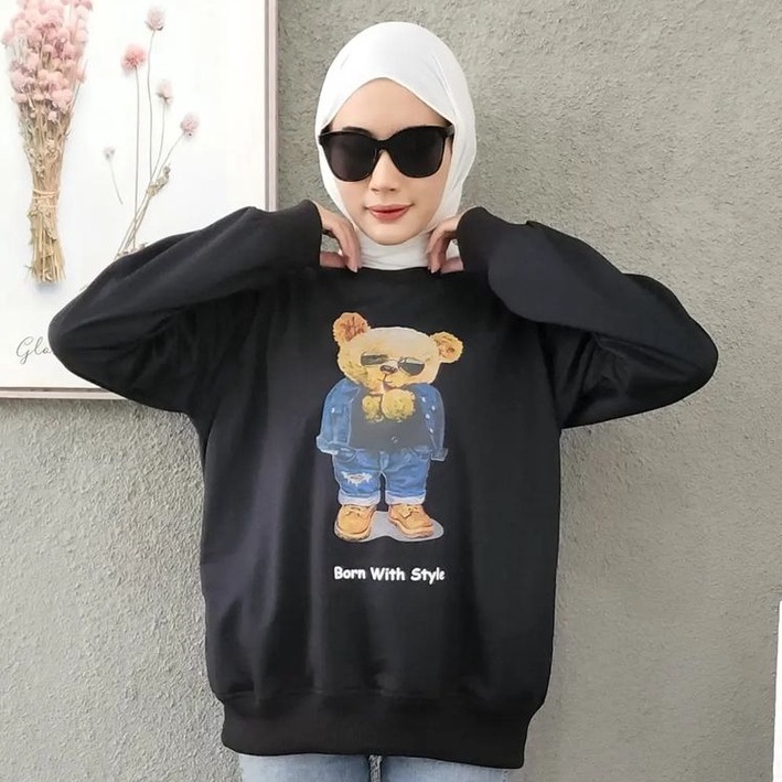 Born With Style Sweater - Sweater Hoodie Unisex Terbaru