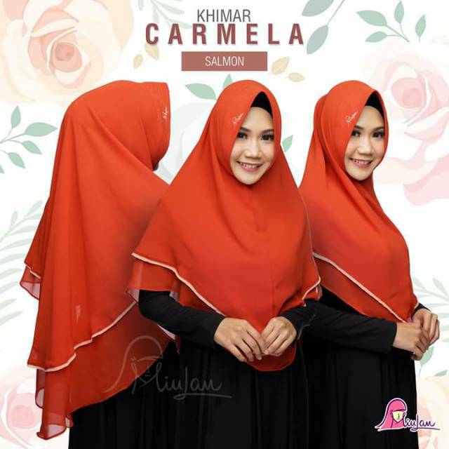 Jilbab Hijab Dewasa Kerudung Jumbo Khimar Carmela  Miulan