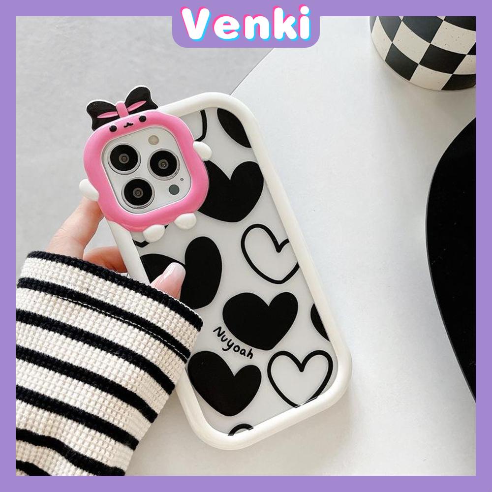 iPhone Case Silicone Soft Case Clear Case Airbag Shockproof Protection Camera Shiny Feel Love Cartoon Cute Compatible For iPhone 11 Pro Max 13 Pro Max 12 Pro Max 7Plus xr XS Max