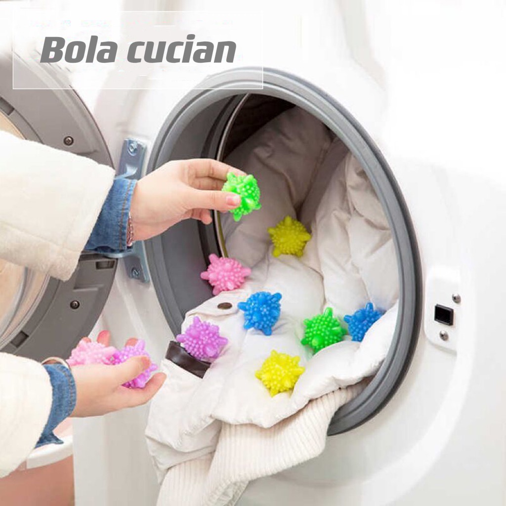 MAGIC LAUNDRY BALL CLEANING BOLA CUCI PAKAIAN MESIN CUCI  BOLA MAGIC PEMBERSIH PAKAIAN LAUNDRY ISI 5PCS