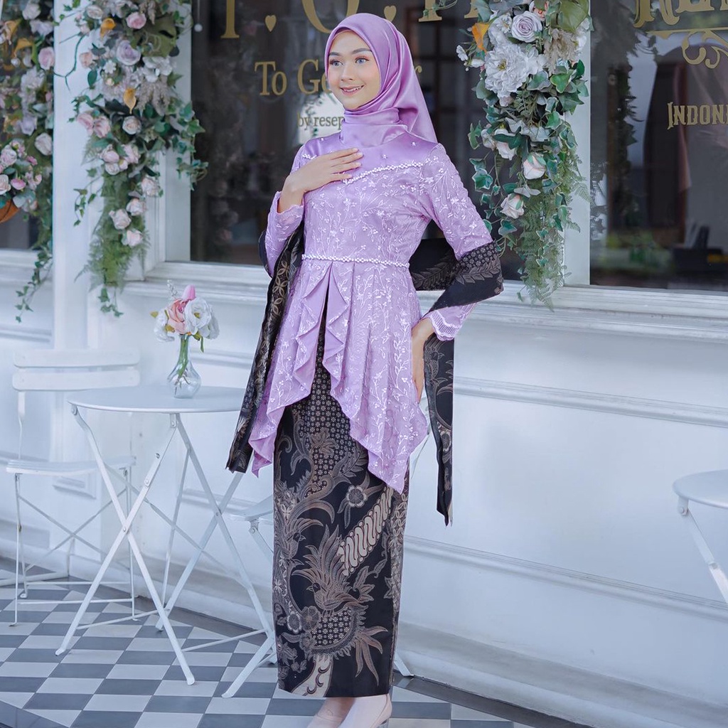 Baju Kondangan Wanita Kebaya Wisuda Kebaya Lamaran Batik Wanita Set Kebaya Brukat FARA Batik Outfit Wanita Kekinian