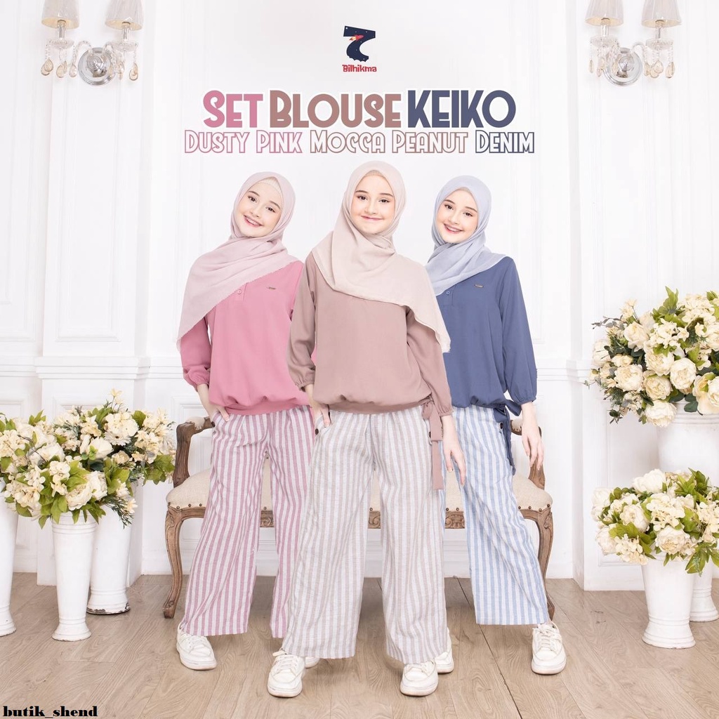 Setelan Baju Anak Perempuan Set Blouse Keiko Bilhikma By CuteKids