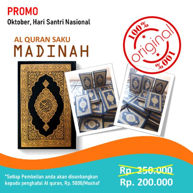 Al Quran Saku Madinah Murah