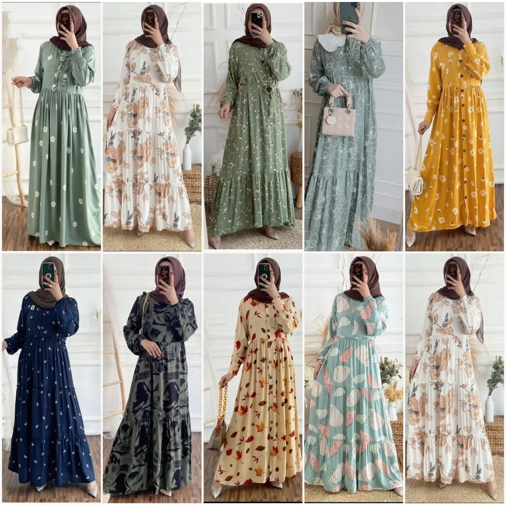 TERMURAH PROMO DIJAMIN GAMIS 35RIBUAN RAYON  MALIK BAIQA BEANY BEAUTY ALBROW MARTHA KARIM KUSUMA ASW