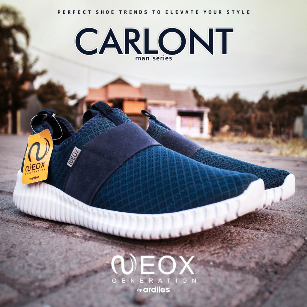 Sepatu pria Neox by ardiles Carlont biru ringan dan nyaman