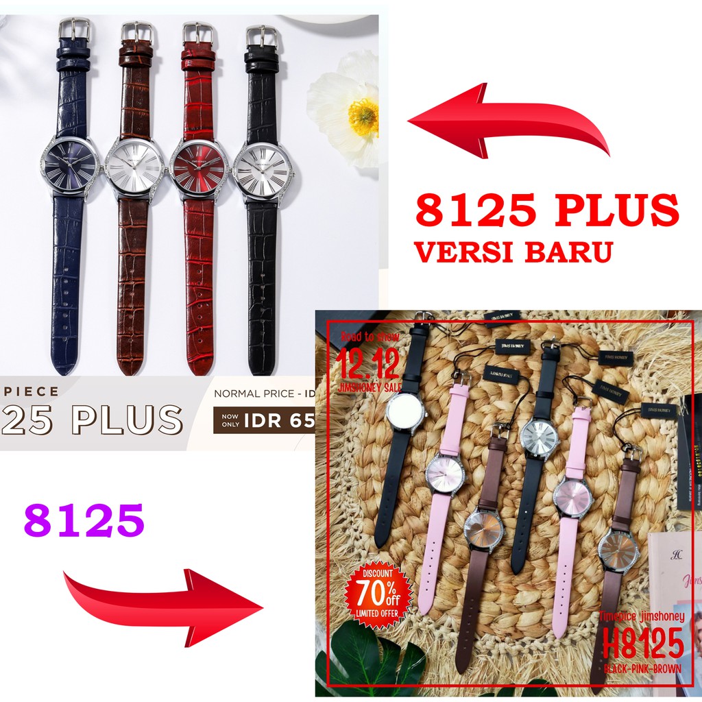 (BISA COD) JAM TANGAN CEWEK TERBARU JIMS HONEY IMPORT 8125 &amp; 8125 PLUS PROMO 11.11(FREE BOX)