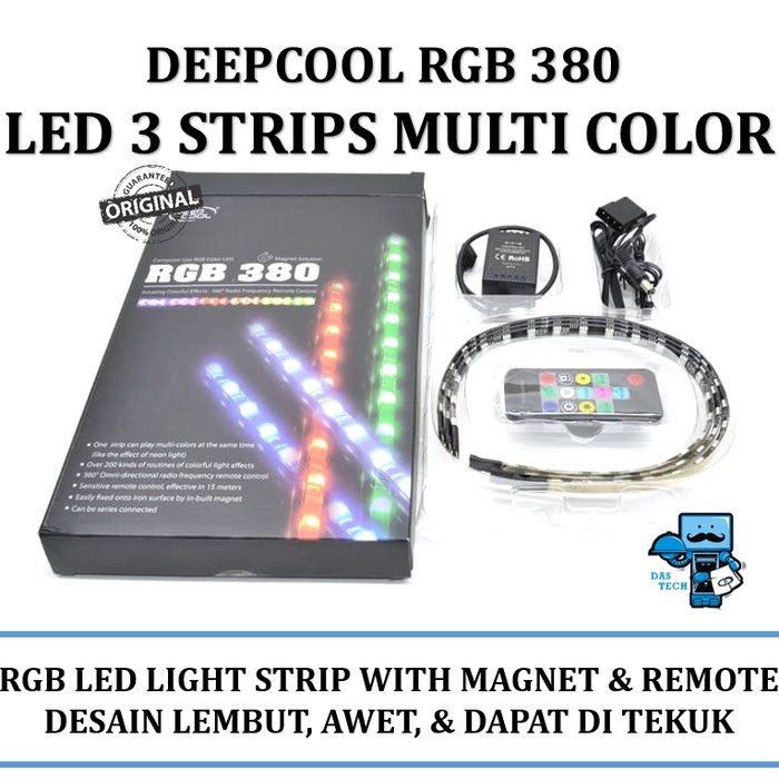 RGB LED Light Strip Deep Cool 380 Color Magnetic CPU Light Strip