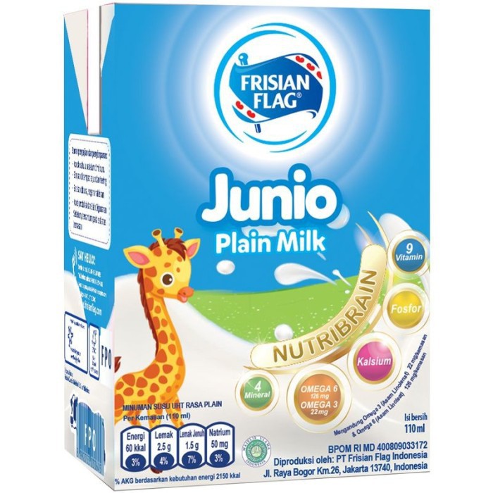 

Frisian Flag Susu Cair Junio Plain Milk 110Ml