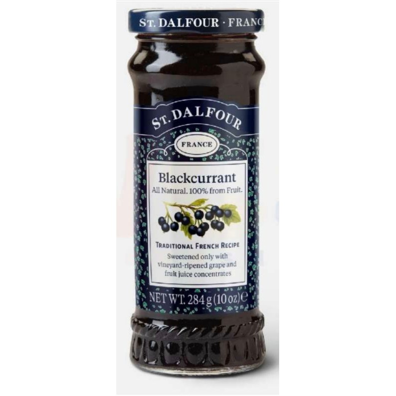 

St Dalfour Blackcurrant Fruit Spread Jam Selai 284gr