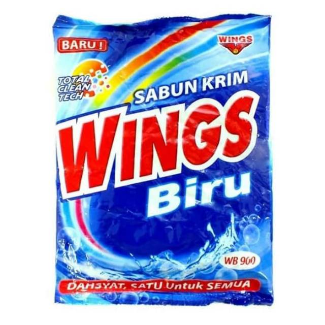 SABUN CREAM WINGS BIRU WB 900 / SABUN KRIM COLEK WINGS / SABUN COLEK