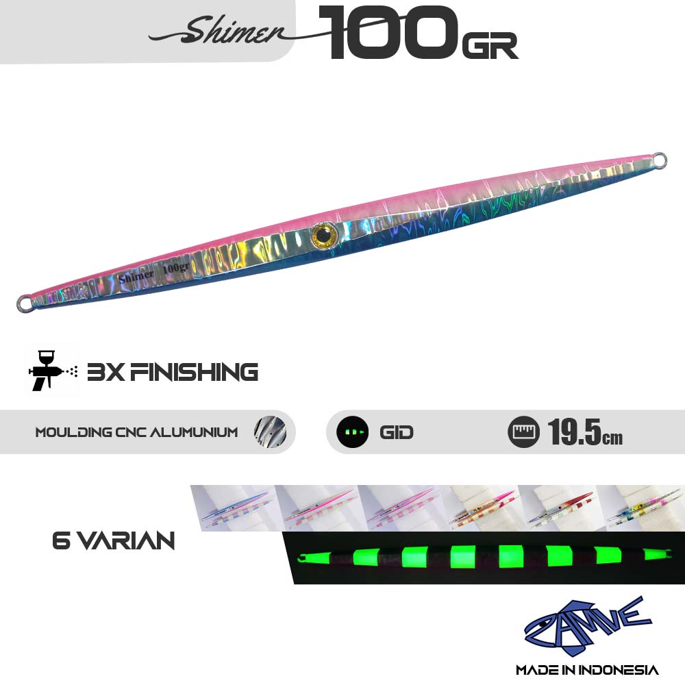 Metal Jig Zamve Shimer 100Gr Metal Jig 100Gr Metal Jig 100Gram