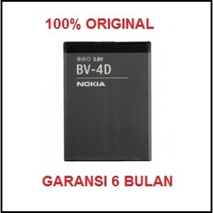 100% Original Nokia Battery Baterai Batere Bv-4D / 808 Pureview