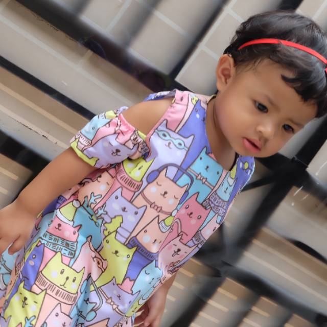 DRESS ANAK MODEL SABRINA BAJU ATASAN ANAK LUCU