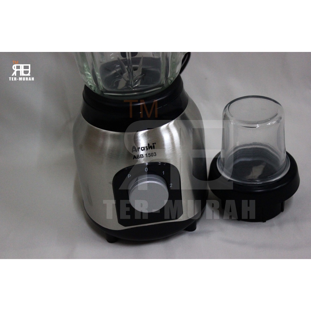 Arashi Stand Blender ASB 1503 Pelumat/ Jar Kaca/ 3 Mode Kecepatan