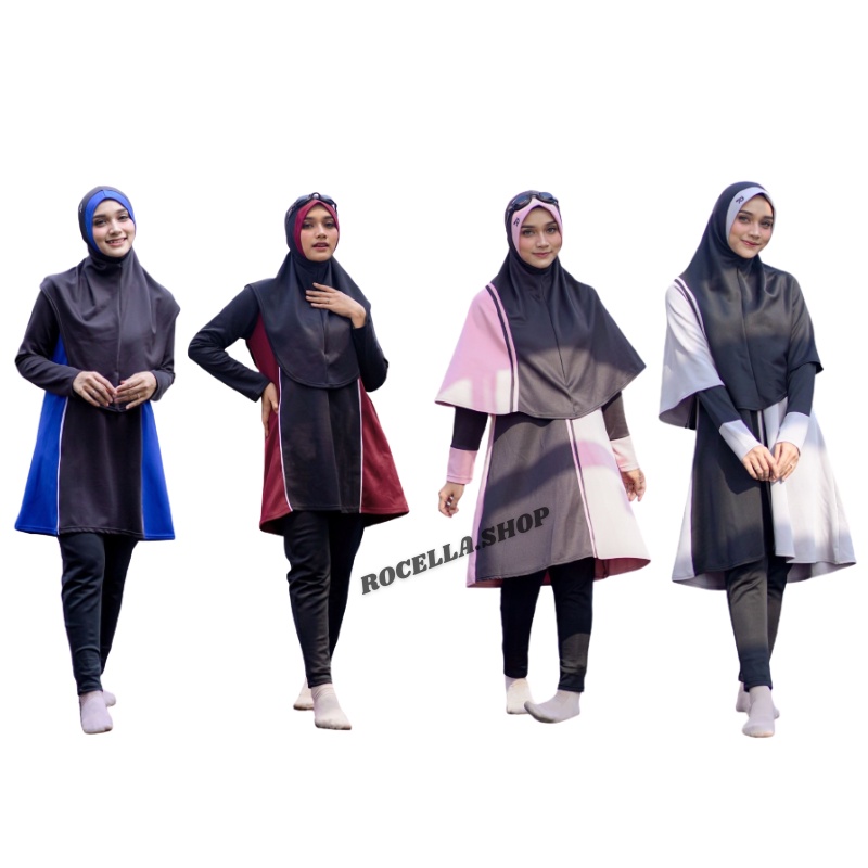 Baju Renang Wanita Hijab, Swimwear Muslimah, Baju Renang Wanita