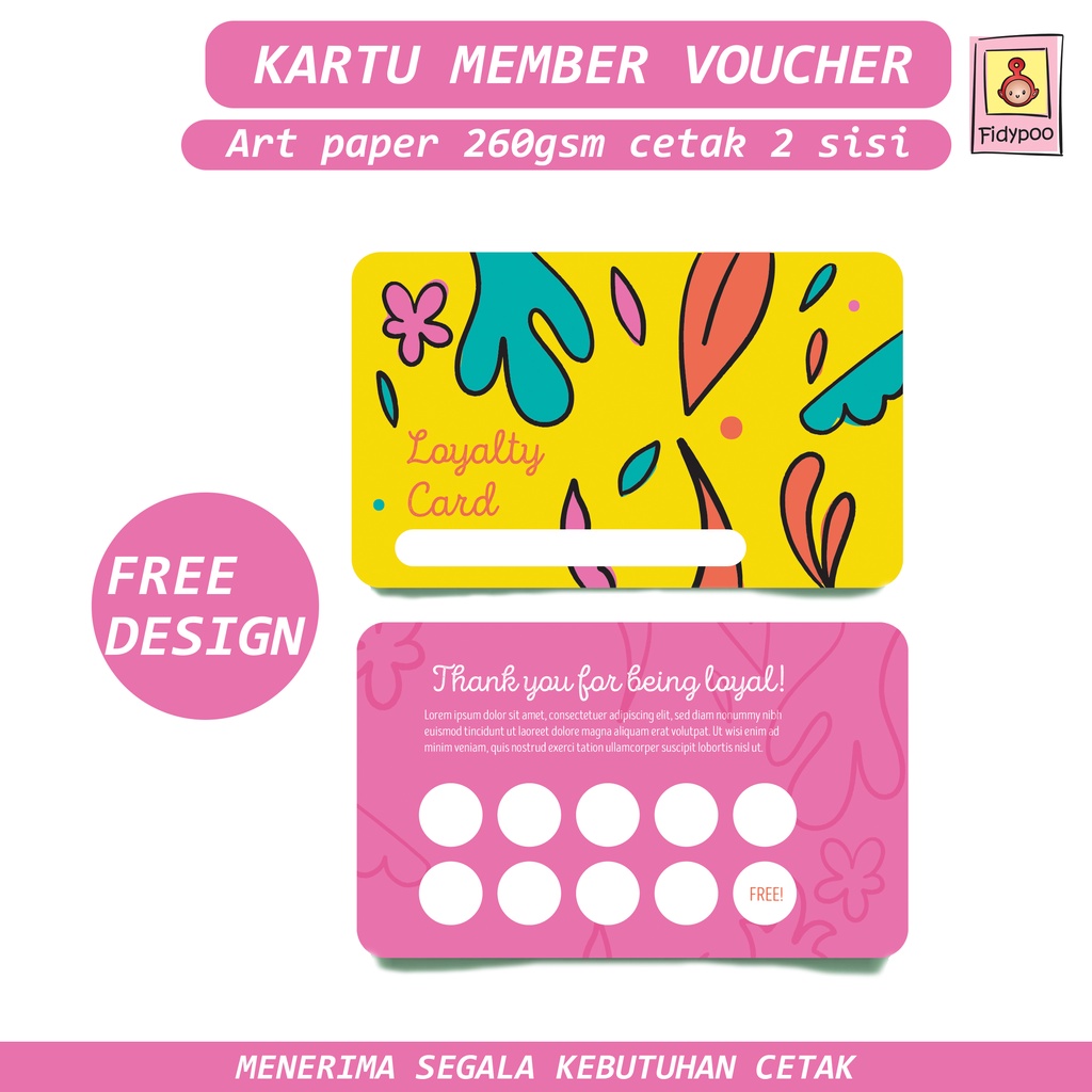 KARTU MEMBER // KARTU VOUCHER // MEMBER CARD // VOUCHER