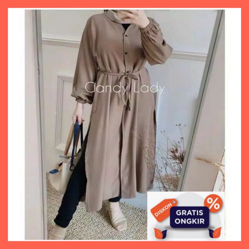 setelan set pakaian baju celana tunik remaja muslim wanita model pesta premium cantik murah elegan p