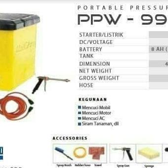 ] Mesin cuci mobil motor ac steam ac portable multipro ppw-99pdr