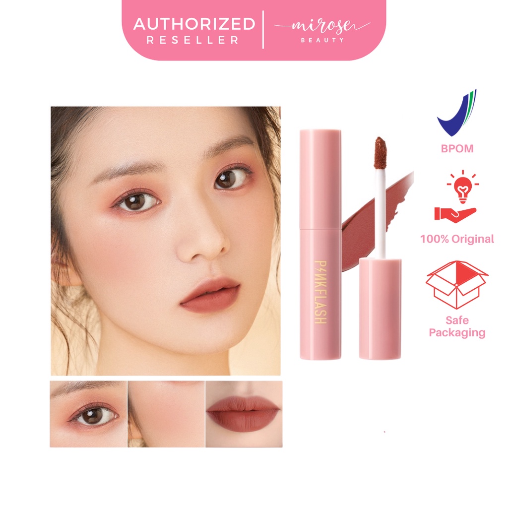 [BPOM] PINKFLASH M01 LIP &amp; CHEEK DUO MATTE TINT