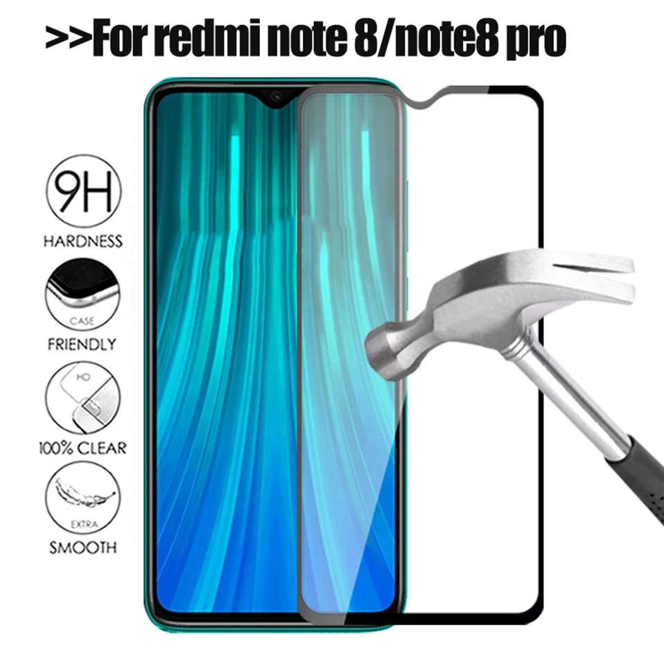 PROMO Paket 3In1 Xiaomi Redmi note 8, Note 8 Pro + Garskin + Tempered GlasS Full Screen Premum