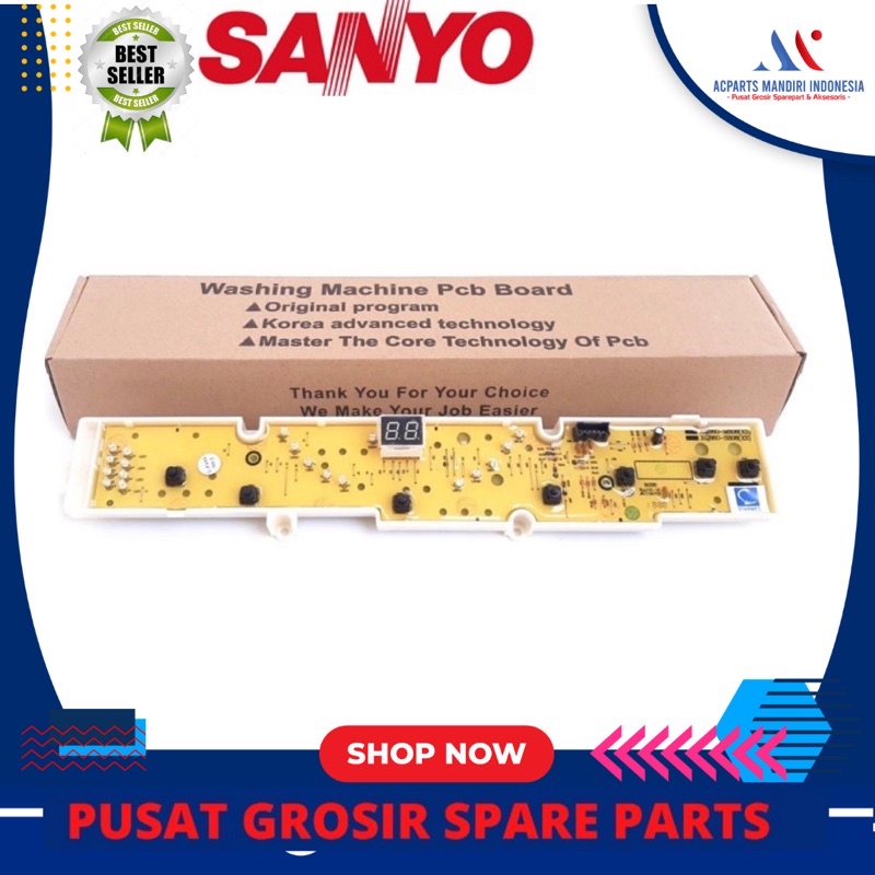 Modul pcb mesin cuci sanyo ASW-85SB ASW-86SB aqua AQW-85SB ( M808- KEY )