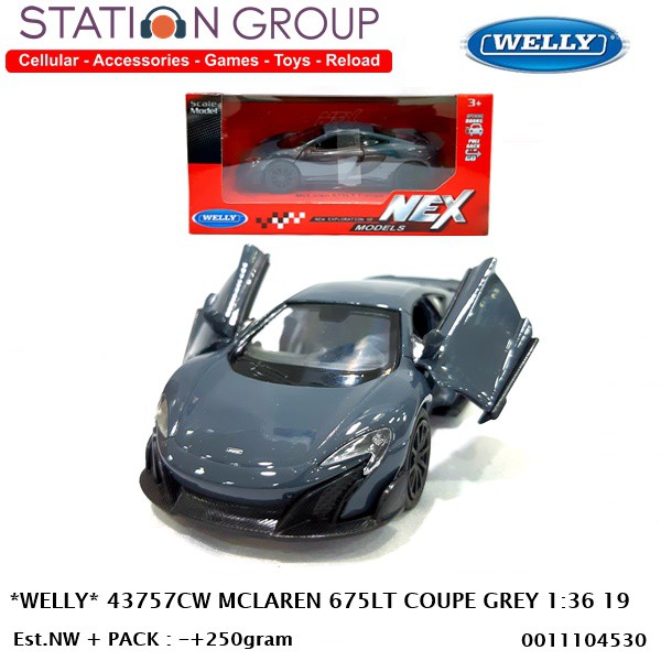 WELLY 43757CW MCLAREN 675LT COUPE GREY