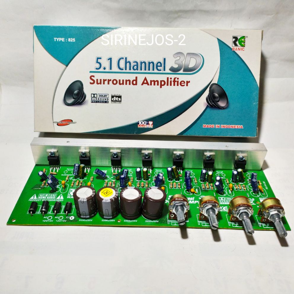 KIT POWER ACTIVE HOME THEATER 5.1 SURROUND AMPLIFIER AKTIF HI FI RANIC 825