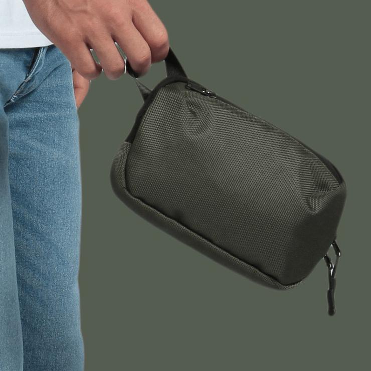 ⅍ ANT Project Tas Pouch Pria Handbag ANT Noir ✼