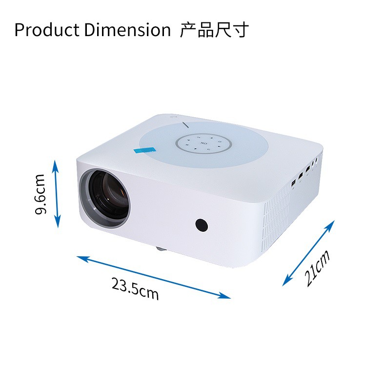 M20W - Android 9.0 Home Full HD LED Projector - Alternatif dari EZZRALE EZX2 - 280 ANSI Lumens - Proyektor 3600 Lumens Android WiFi