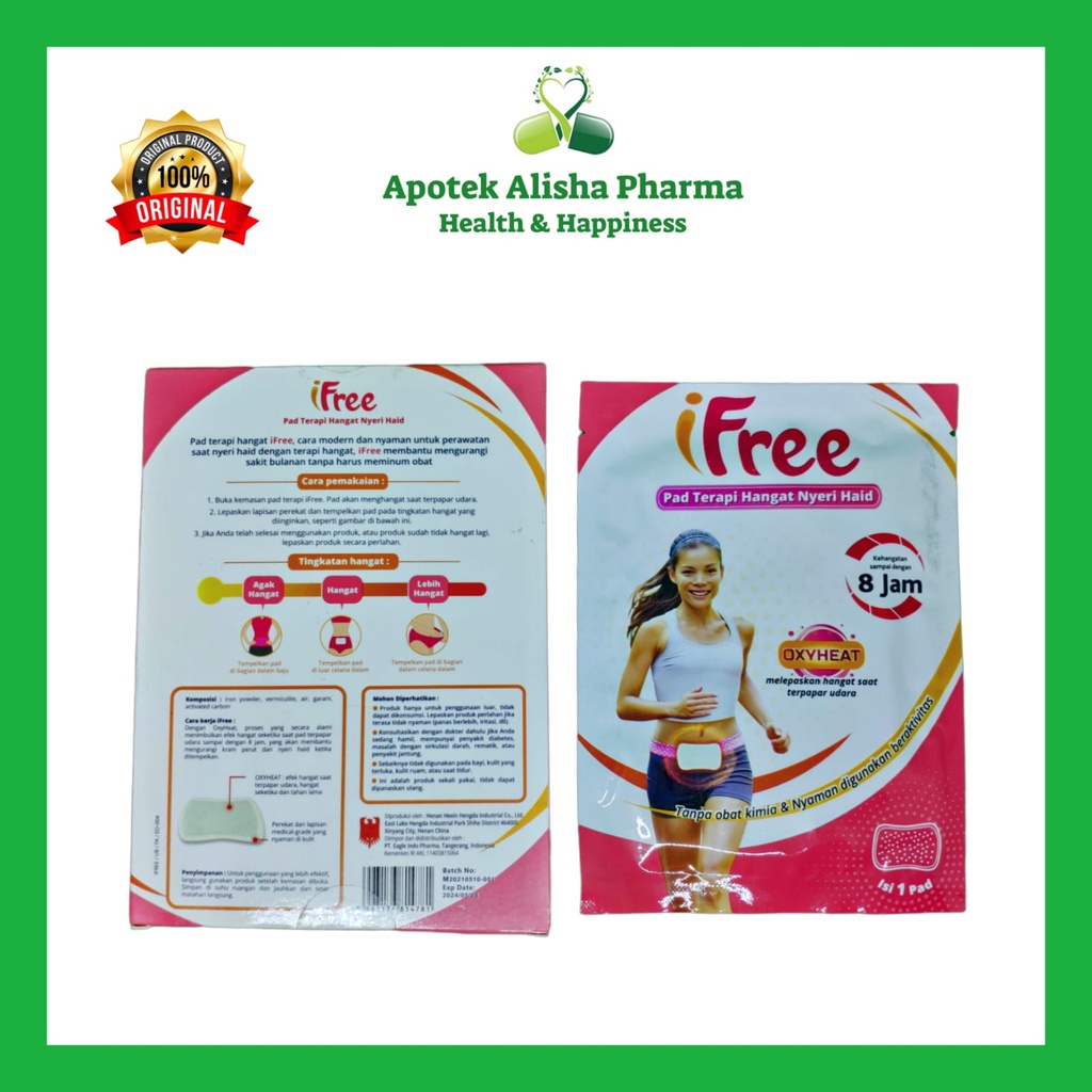 iFREE Pad Terapi Hangat Nyeri Haid - Ifree Oxyheat Pad/Ifre Pad/Ipri