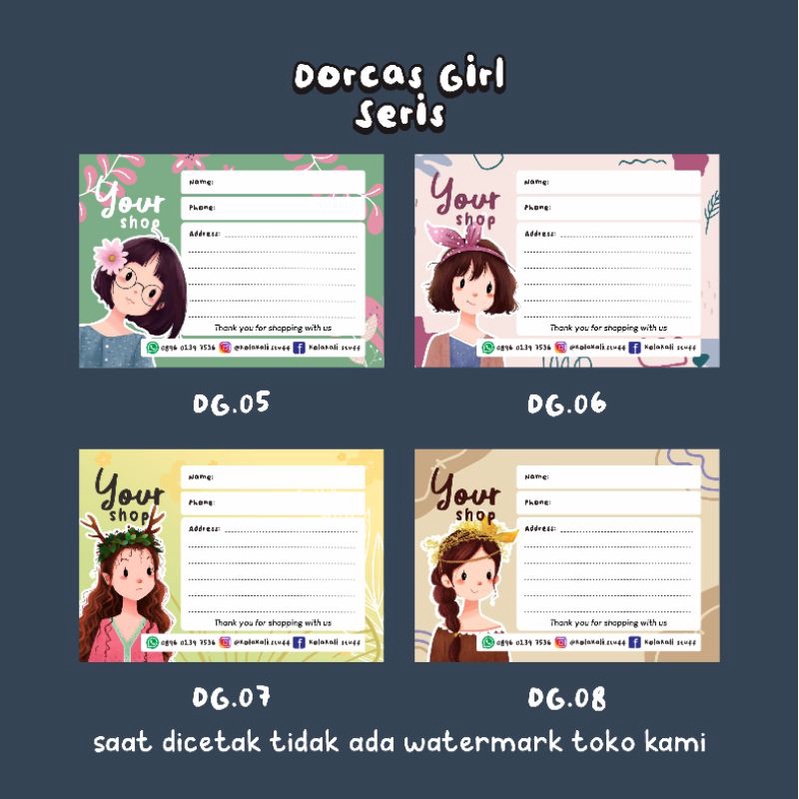 

LABEL PENGIRIMAN / SHIPPING LABEL / STIKER MURAH / STIKER OLSHOP TEMA / DESAIN UNIK / STIKER